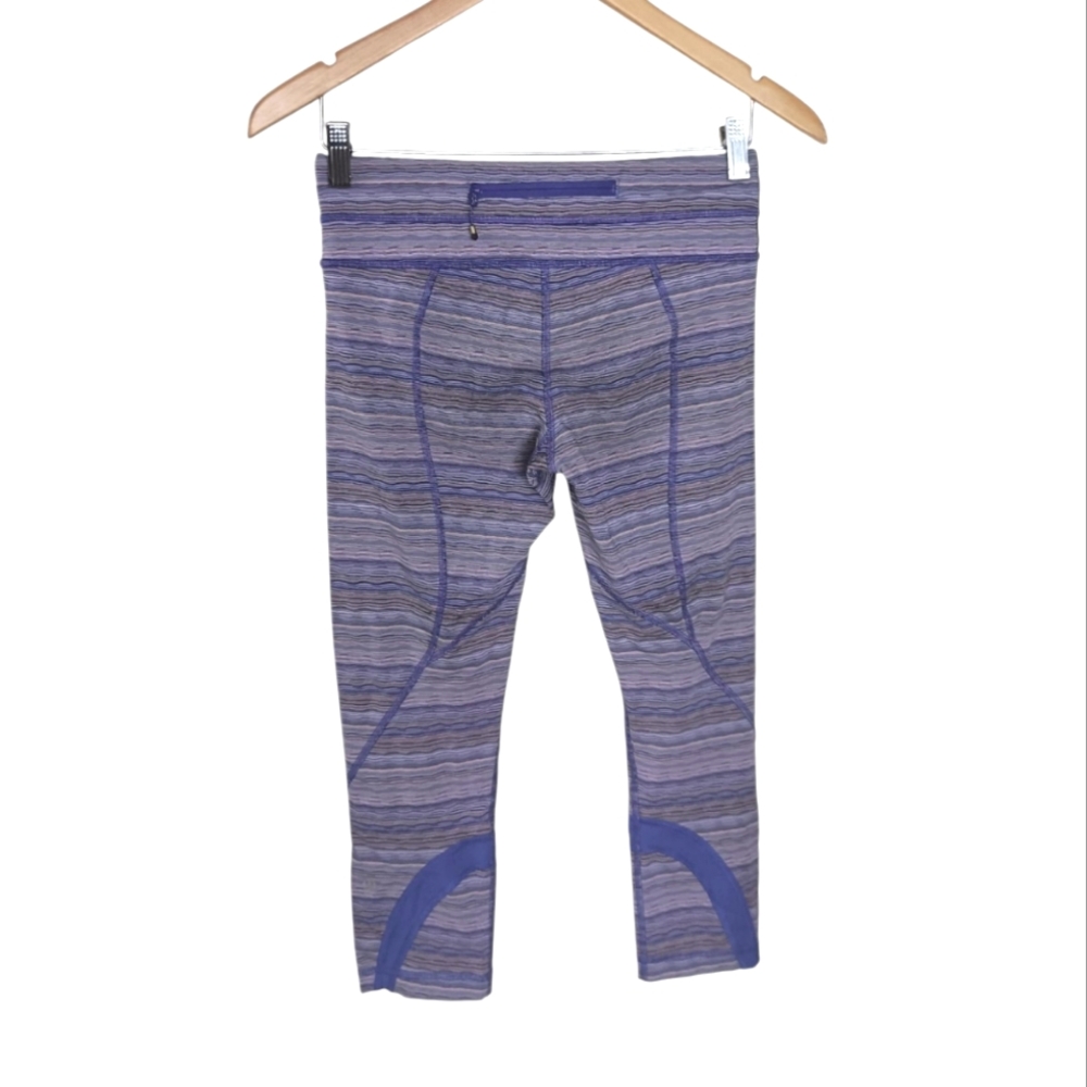 Lululemon Run Inspire Crop II Luxtreme Space Dye Twist Size 6 - Picture 5 of 8